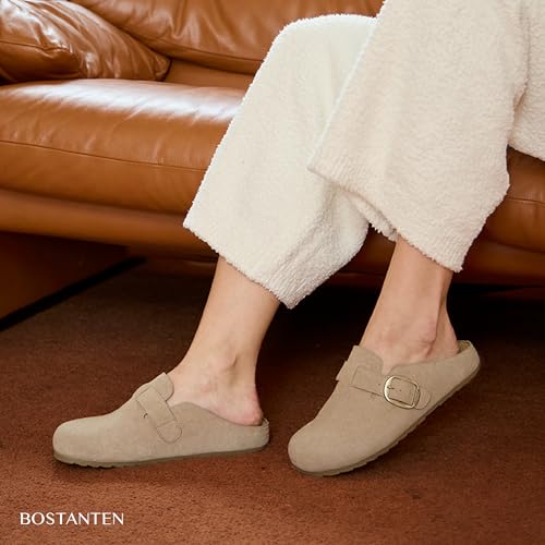 BOSTANTEN Women's Wide-Width Suede Clogs - image 7
