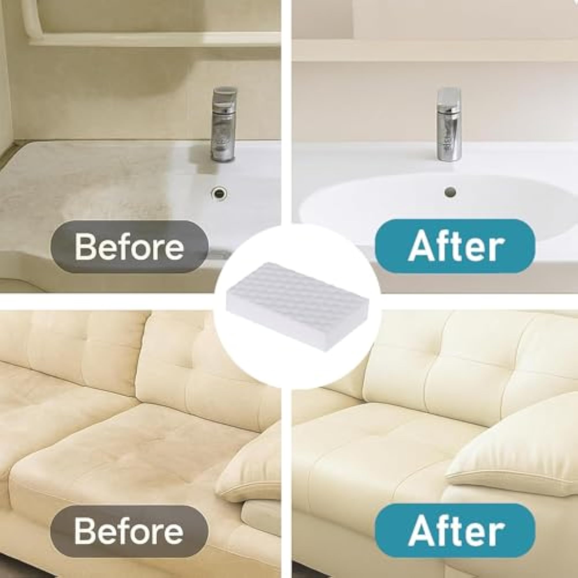 Magic Sponges Eraser for Kitchen and Bathroom Cleaning