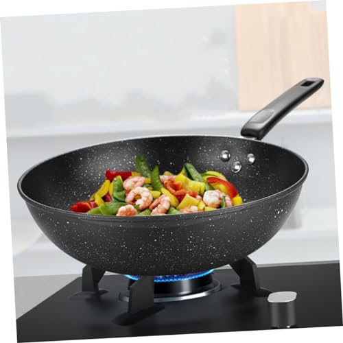 Wok pequeño antiadherente SOLUSTRE con mango ergonómico miniatura 7
