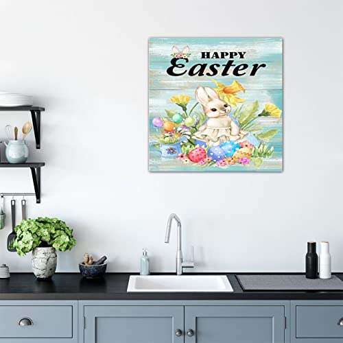 Panneau bois Happy Easter pour sublimer un mur vide à Pâques - 4