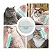 Beaupretty Pet Grooming Comb and Cat Hair Brush Mint Green Shedding Tool with Massage Function for Removal and Cleaning Suitable for and Bathing