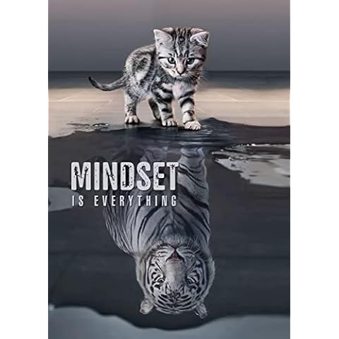 Mindset Is Everything Leader Motivational Inspirational Provocational Life Action Success Quote Print Poster Wall Art Picture A4 + Cover