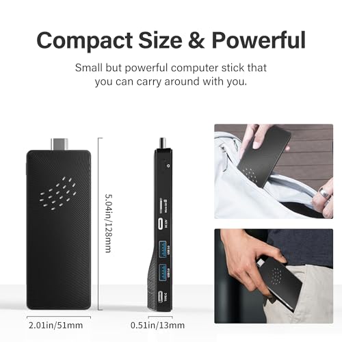 Image of Mini PC N4100, Win11 Pro 4GB 64GB, Fanless USB-C GbE