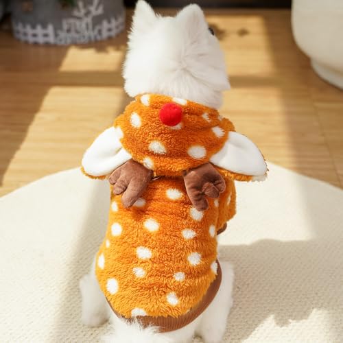 Disfraz de reno para perro pequeño marrón, tamaño Small miniatura 7