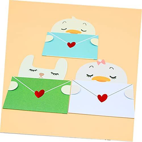 EXCEART 20Pcs Cartão Comemorativo Animal Memorando Escreva Uma Carta Mini Memorando Infantil