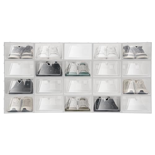Fetcoi 20 Scatole Per Scarpe, Organizer Per Scarpe, 33 X 23 X
