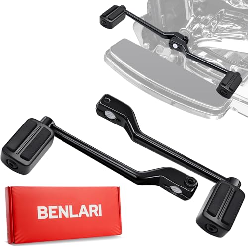 Benlari Heel Toe Shifter Pegs, 304 Stainless Steel Shifter Lever Pegs Fit for Harley Touring Street Glide Road Glide Road King Electra Glide 1988-2024, FL Softail 1986-2017, Trike 2008-2024, Black