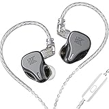 KZ DQ6 Array Écouteurs intra-auriculaires dynamiques ŕ trois unités Isolation du bruit stéréo HiFi Sport IEM Filaire/Écouteurs avec câble détachable (avec micro, gris) KZ DQ6 Array Écouteurs intra-auriculaires dynamiques ŕ trois unités Isolation du bruit stéréo HiFi Sport IEM Filaire/Écouteurs avec câble détachable (avec micro, gris)