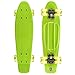 Produktbild Xootz Retro-Kunststoff-Skateboard mit LED-Leuchtrollen, für Kinder, komplett, Kinder, Complete Retro Plastic, grün