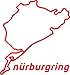 Nürburgring, adesivo del circuito, di 12 cm