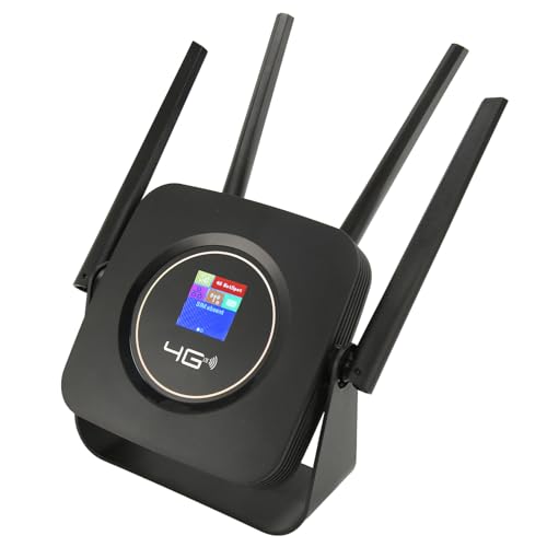 Router Inalámbrico LTE 4G, 4 300 Mbps 300 Mbps WiFi Rotador WiFi con Tarjeta SIM para la Casa (Enchufe de la UE)
