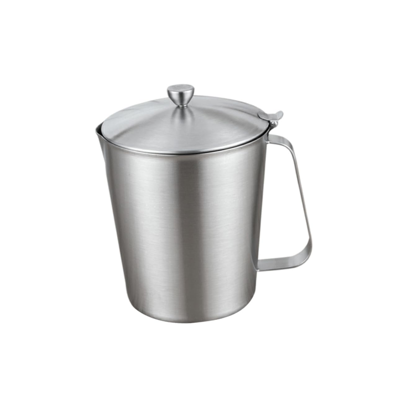 BESTYASH Misurino per Misurare e Mantenere Caldo Latte da 700ml in Acciaio Inossidabile con Coperchio Speciale Tazza Graduata per Espresso e Latte