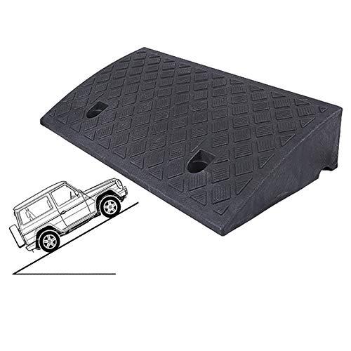 AMSXNOO Rampe de Chargement, Rampes Plastique de Bordure Antidérapantes Portable Rampes de Seuil Légère pour Voiture Scooter Caravane Fauteuil Roulant Accès Handicapé Trottoir Vélo Moto Cover