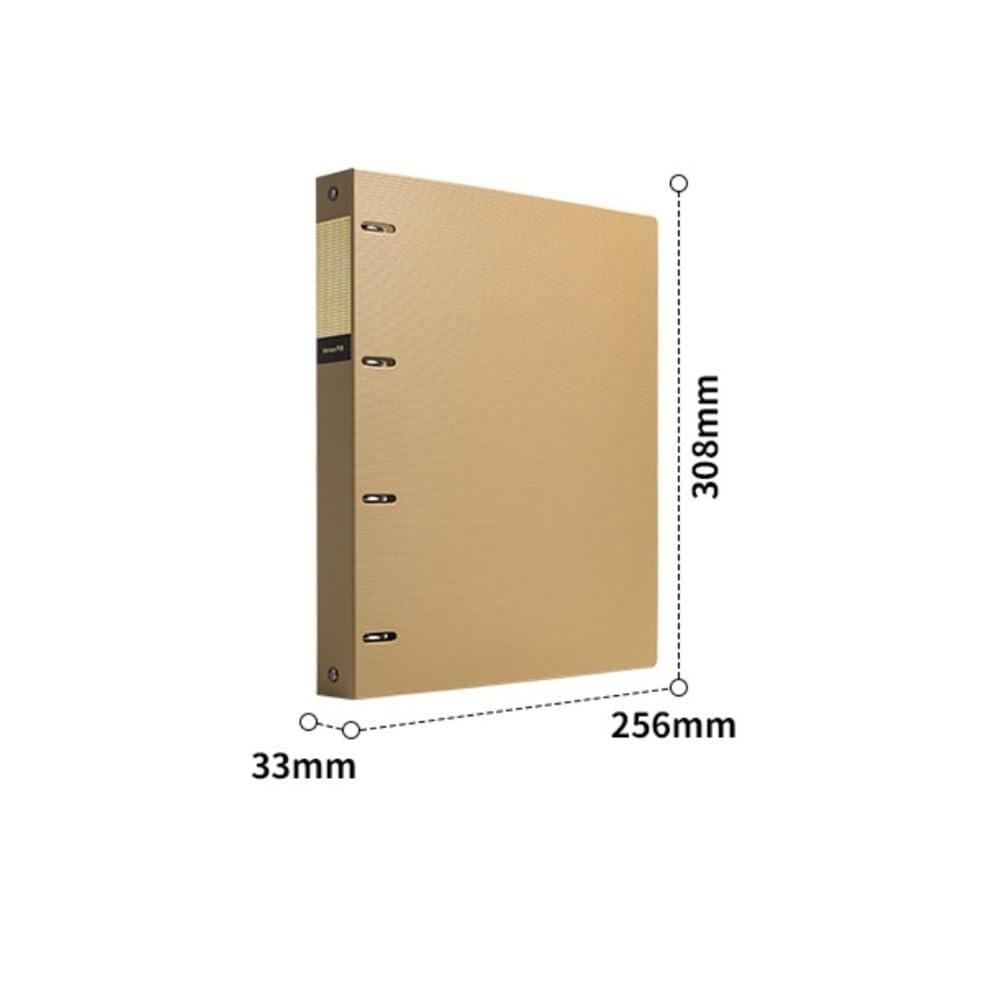 Folder plików A4 Perforowany segregator na luźne kartki Archiwum Informacyjny Organizer Broszura 3 szt. PP Teczka pogrubiona z czterema otworami
