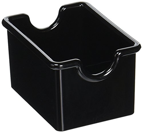 New Star Foodservice 28430 Plastic Sugar Packet Holder, Black, Set of 12