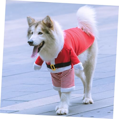 Disfraz Santa Claus para perros y gatos 5XL miniatura 3