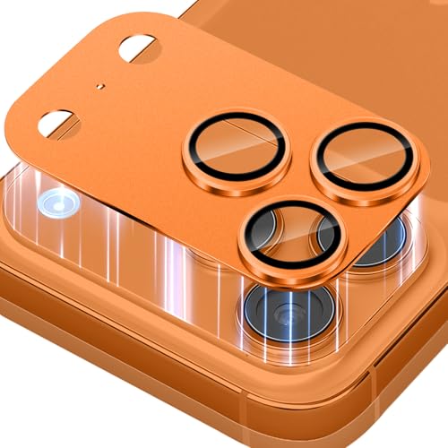 #rémunéré #Amazon<br>Protection Objectif Caméra Arrière pour iPhone 17 Pro Max 9H Dureté Alliage D'aluminium Protecteur Objectif Arrière HD Film Verre Trempé Protection Camera pour iPhone 17 Pro Max - Orange