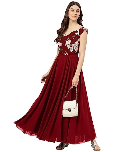 Image of Women's Black Floral Print Dress