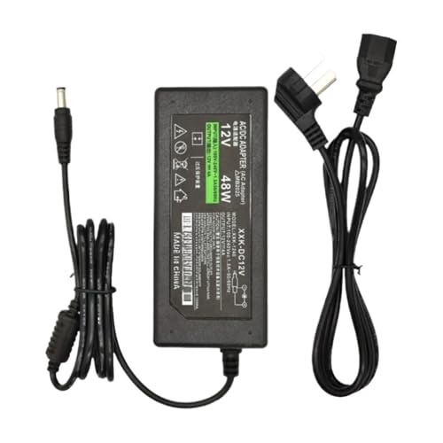 Câble monofilaire 12V 4A 48W avec adaptateur secteur et voyant LED d'alimentation