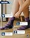 Doctor's Select Plantar Fasciitis Socks - 2 Pairs | Compression Crew Socks for Women Plantar Fasciitis | Arch Support | Pink/Purple