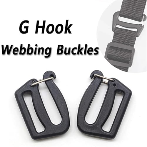 Hebillas de cincha tipo gancho en G metálicas de 38 mm de alta resistencia para bolsos 3