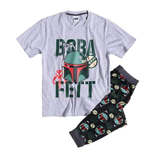 Herrar Boba Fett Star Wars-pyjamas