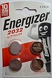 Energizer CR2032 au lithium réf 637762 Lot 4 105865