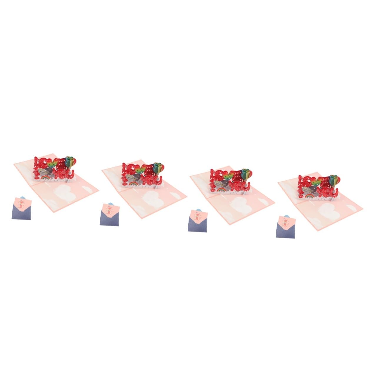 SHINEOFI 4 Set Di Biglietti D'auguri 3d Con Benedizione Per Anniversario Festa Della Mamma E