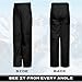 Arctix Kids Snow Pants with Reinforced Knees and Seat, Black, 4T