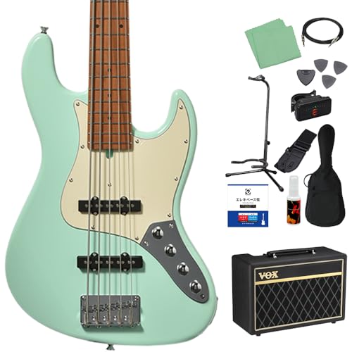 Bacchus WJB5-1DX-AC RSM/M 5弦 ベース初心者12点セット 【VOXアンプ付】 SFB エレキベース ユニバースシリーズ アクティブ仕様 バッカス