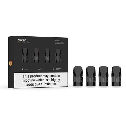 4X Nectar Hive Refillable Pods | 2.0ml Capacity Inhale Activated Vape Pods for Nectar Hive Vape Pen | Suitable for e-Liquids, CBD and Thick Oils (4)