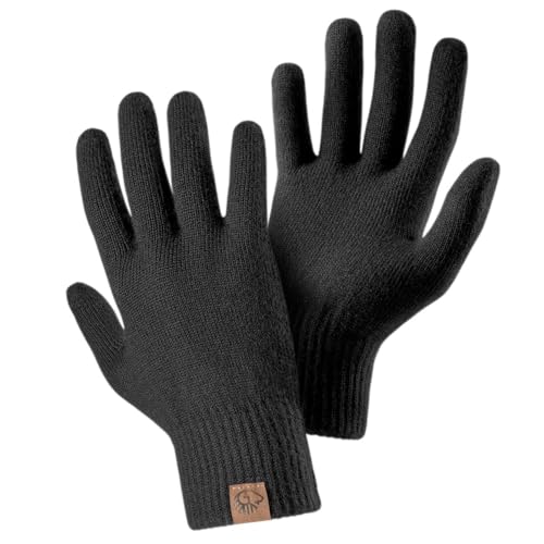 GIESSWEIN MerinoLux Gloves Women – Premium Merino Wollhandschuhe, atmungsaktiv, elastisch, warm, dünne Touchscreen Handschuhe, extra weich, elegantes Design, einfarbig,...