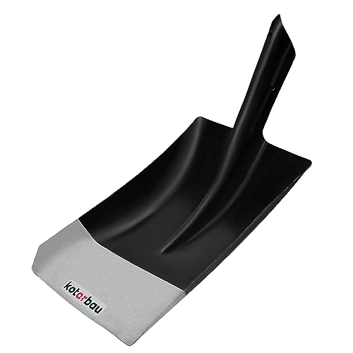 KOTARBAU® Pala per sabbia 295 x 245 mm, robusta pala da giardino per manico di 38 mm di diametro pala in acciaio per raccogliere materiali sfusi senza manico