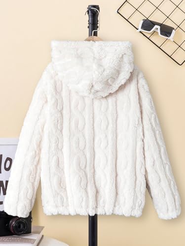 Hoodie Sweatshirt for Girls Autumn Winter Jacket Zip-Up Long Sleeve Casual Loose Outwear Coat 8-12 Years2