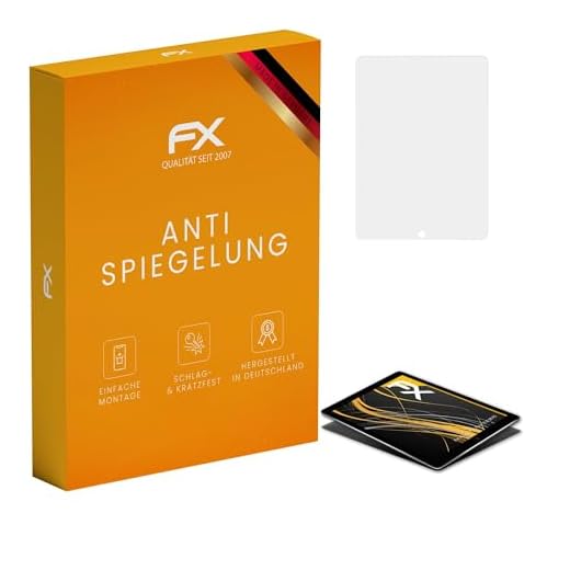 atFoliX Película Protectora Compatible con Apple iPad Pro 12,9 2015 Lámina Protectora de Pantalla, antirreflejos y amortiguadores FX Protector Película (2X)