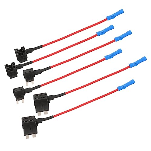 Luxshiny 6 Piezas Portafusibles de Automoción Soporte de Fusible Cobre Fáciles para Coche Camión SUV y Protección de Resistente y Eficaz