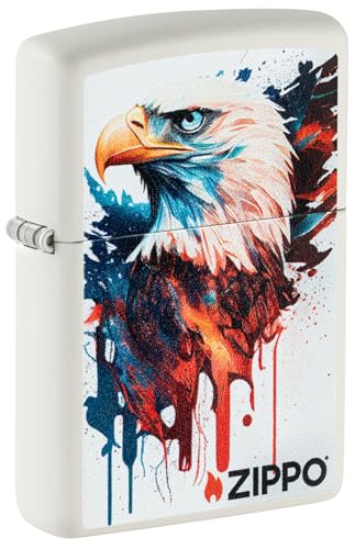 Zippo Eagles Dare Pocket Lighter - Refillable Flip-Top Windproof Lighters - Fierce Soaring Eagle Patriotic Design Pocket Lighters - Luxury Metal Lighter Made in USA product thumbnail 16