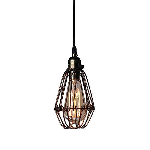 Lustre suspension rétro E27 style industriel pour éclairage de restaurant - 2