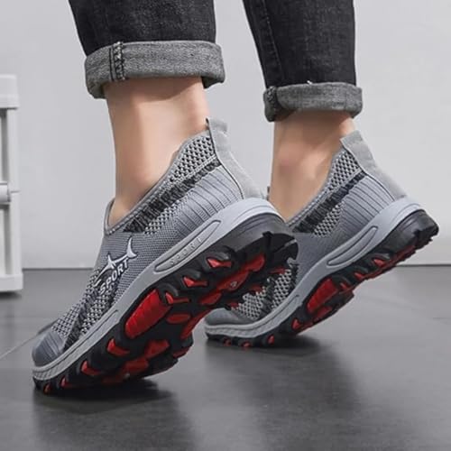 Jar-V Cooling Comfort Sneaker, Slip-on Breathable Mesh Soft-Soled Men's Orthopedic Shoes,Summer Casual Walking Shoes4