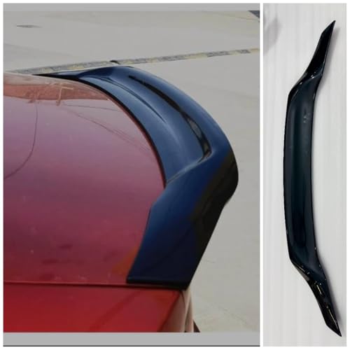 Image of KMH Duck Style Rear Spoiler Wing Compatible with Volkswagen Virtus, Premium and Stylish Rear Car Accessories for Enhanced Aerodynamics, Glossy Black - Pack of 1