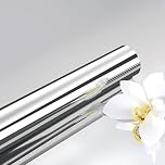 ReWallpaper Flexible Mirror Roll 40CMx7M Silver Sticky Back Plastic Mirrored Effect for Wardrobe Door Decorative Sticky Wallpaper Self Adhesive Non Glass Mirror Stickers for Kids Bedroom