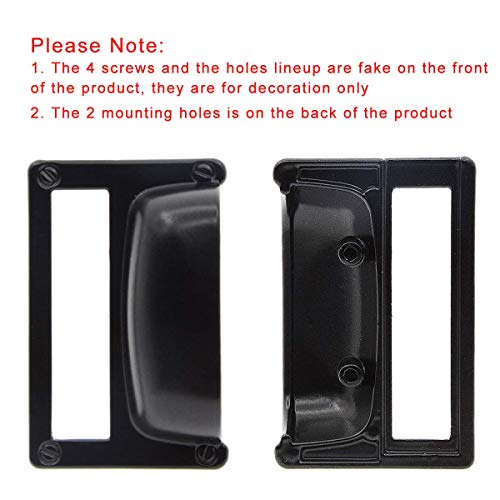 Saim Label Holder Pull Handles, 20Pcs Iron Label Frame Card Holder Cup Pull Handle Drawer Box Case Cabinet Cupboard Carpenter Repair Decoration Hardware Black #TOP4