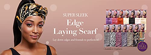 Red By Kiss Edge Laying Scarf Wrap For Hair Edge Silky Satin Scarf 4 Pack #TOP4