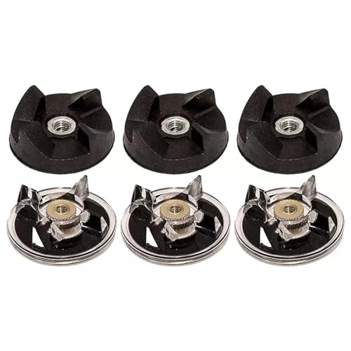 MKVAXR Pieza de Repuesto de 6 Engranajes Base y Engranajes de Cuchillas, for licuadoras Magic MB1001 de 250 W Conjunto de Cuchillas de licuadora