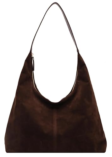 Trendy Suede Crescent Shoulder Bag Women Tote Bag Satchels Crossbody