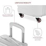 SwissGear 7366 Signature Hardside Expandable Luggage with Spinner Wheels, TSA Lock, Cup-Holder, White, Carry-On 19-Inch - Image 5
