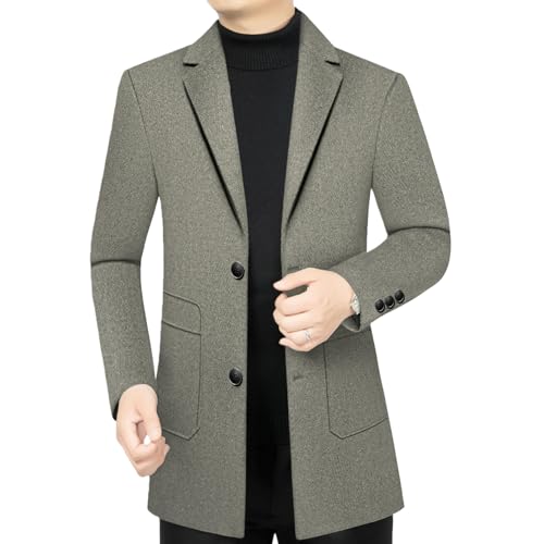 Veste coréenne en tweed homme ajustée contre le froid de l'automne