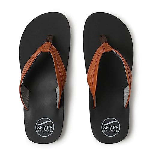 Image of SHAPECRUNCH Arch Support Slippers for Men - Ortho Slippers with MCR Sole to Reduce Pressure on Feet, Joints, and Back