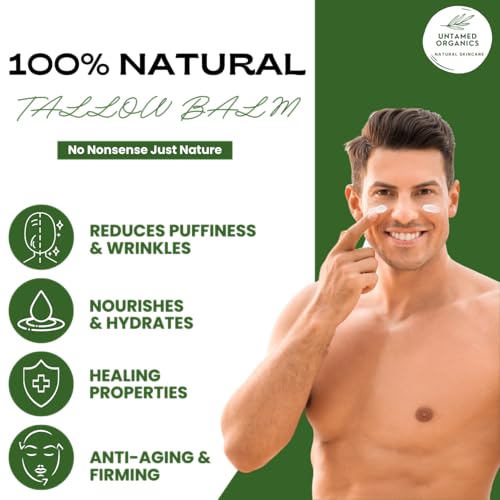 Handmade Tallow, Castor Oil, and Frankincense Oil Skin Balm - 100% Grass-Fed Tallow for Skin Care - Face & Body Moisturizer for Sensitive Skin, Eczema All-Purpose Balm - 2 FL. oz. - Image 3