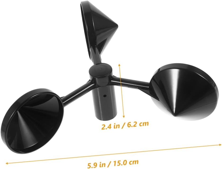 Mipcase 8pcs Professional Wind Speed Sensor Cup Wind for Outdoor Use Digital Anemometer Cup Replacement Parts Easy Install